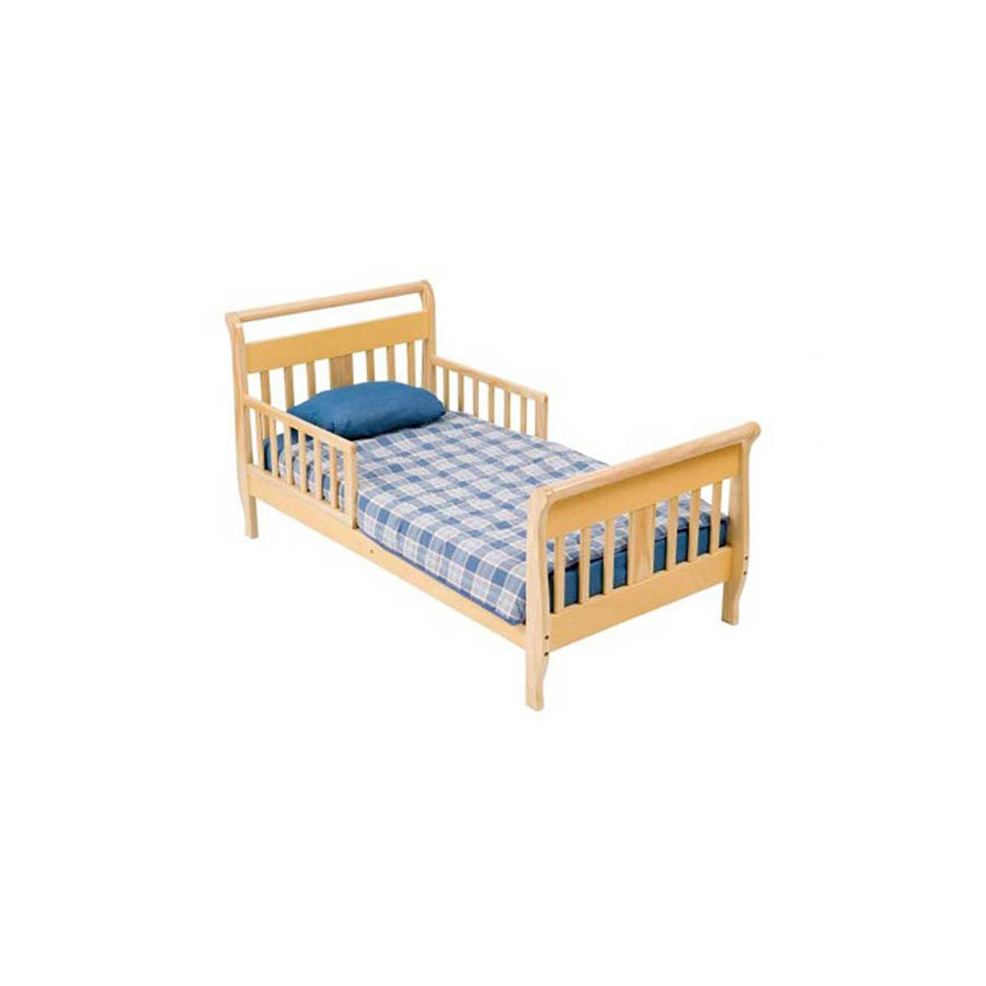 VIP WOOD TODDLER BED INCLUDING MATTRESS, PAD AND FITTED SHEET